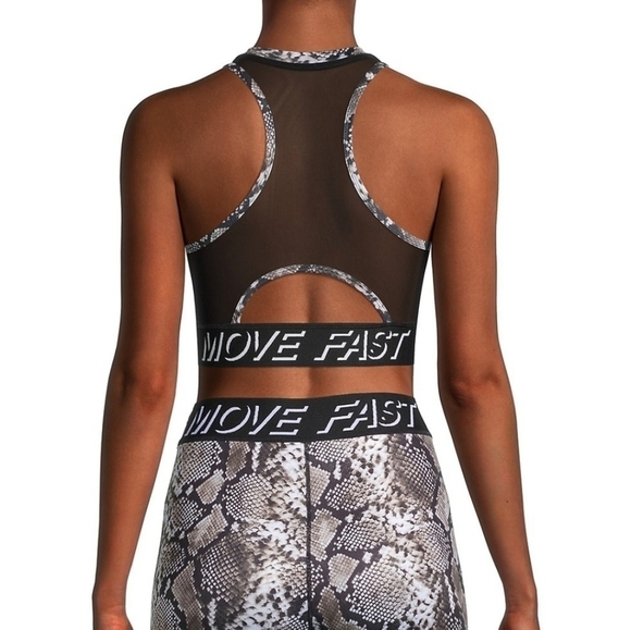 Pam & Gela Snakeskin-Print Cropped Top New with tags size M and L - Picture 2 of 4